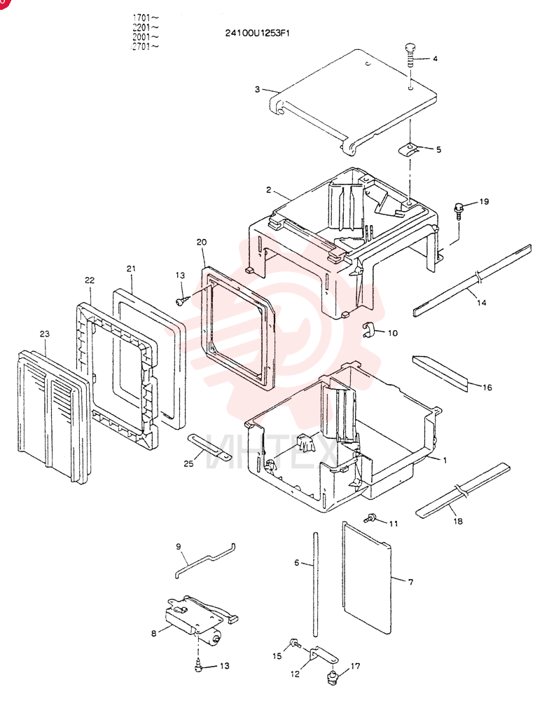 CASE ASSY 24100U1253F1