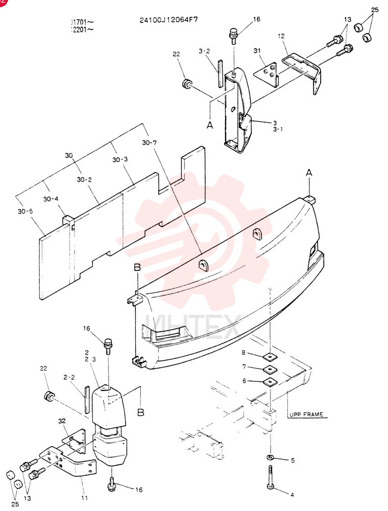 COUNTER-WEIGHT ASSY 24100J12064F7