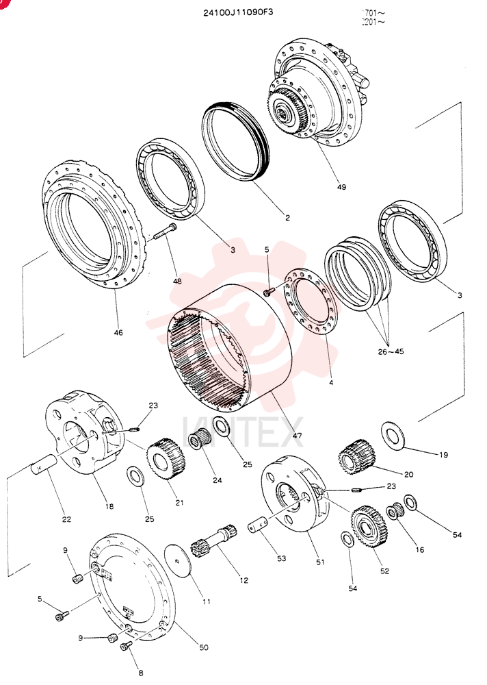 HYDRAULIC MOTOR 24100J11090F3