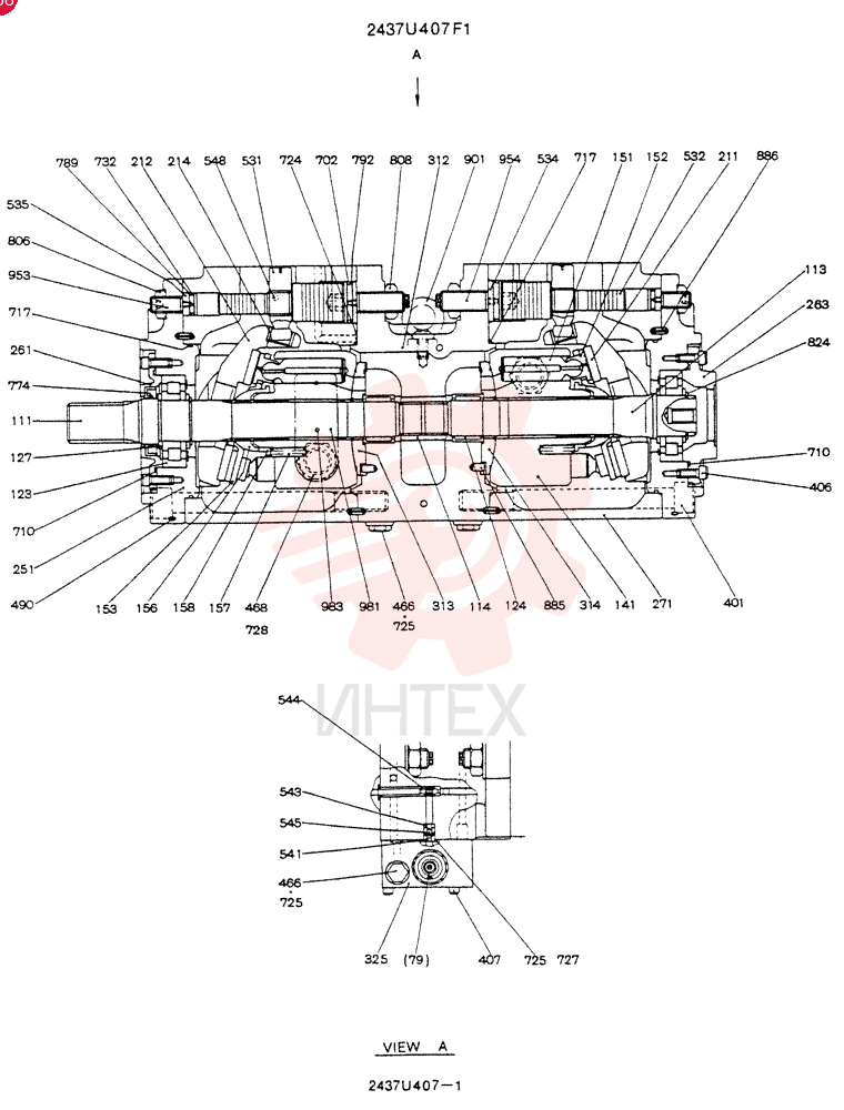 HYDRAULIC PUMP 2437U407F1
