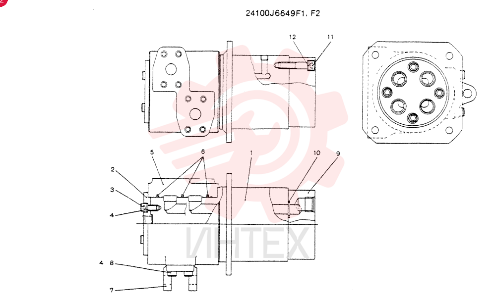 JOINT ASSY,SWIVEL 24100J6649F1