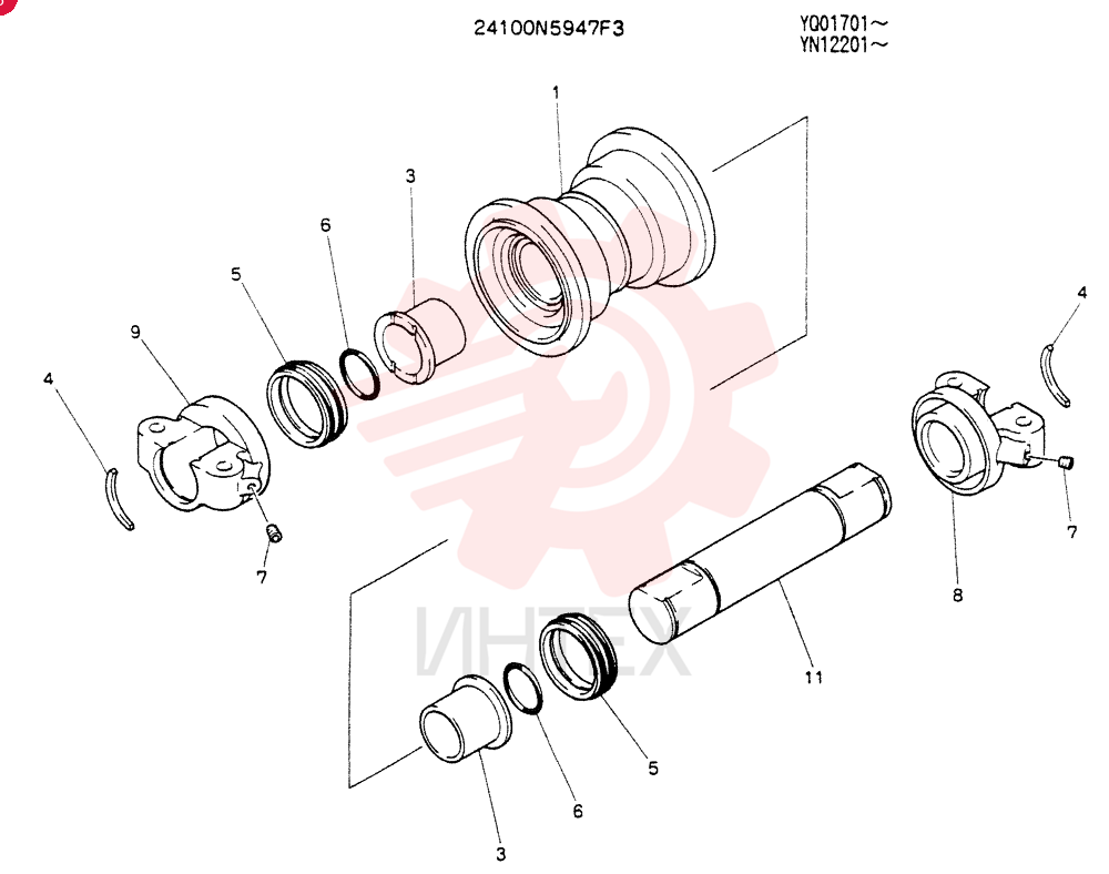 ROLLER 24100N5947F3