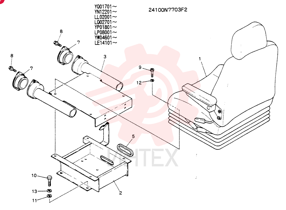 SEAT ASSY 24100N7703F2