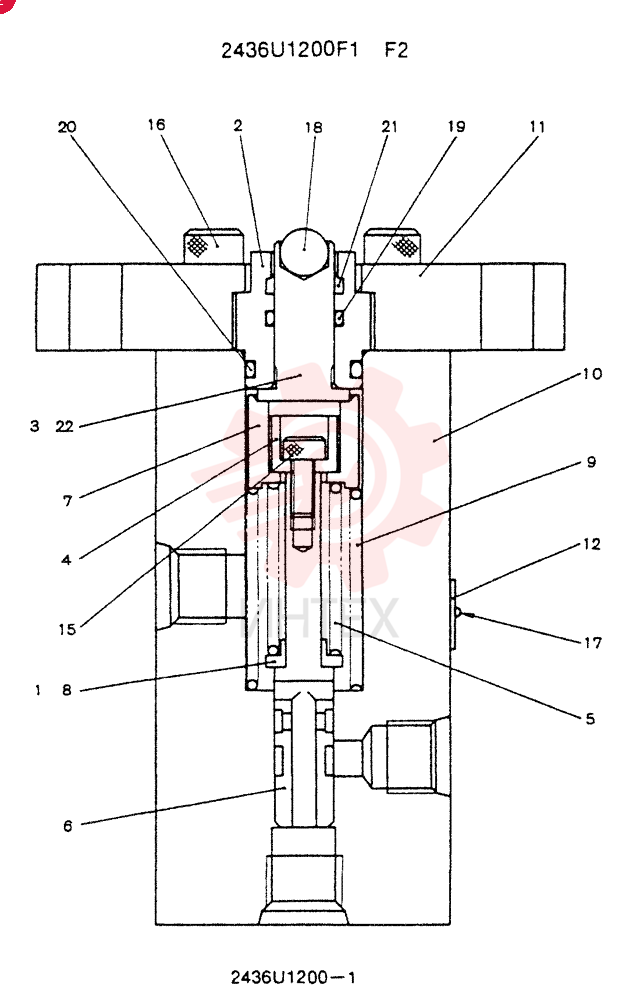 Схема (SK200) - MARK III EXCAVATOR ASN YQ1701 (1/91-12/99) 2436U1200F1