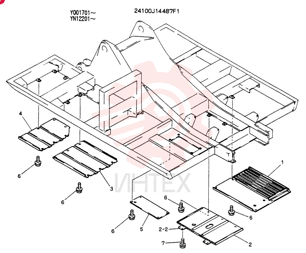 Схема (SK200) - MARK III EXCAVATOR ASN YQ1701 (1/91-12/99) 24100J14487F1