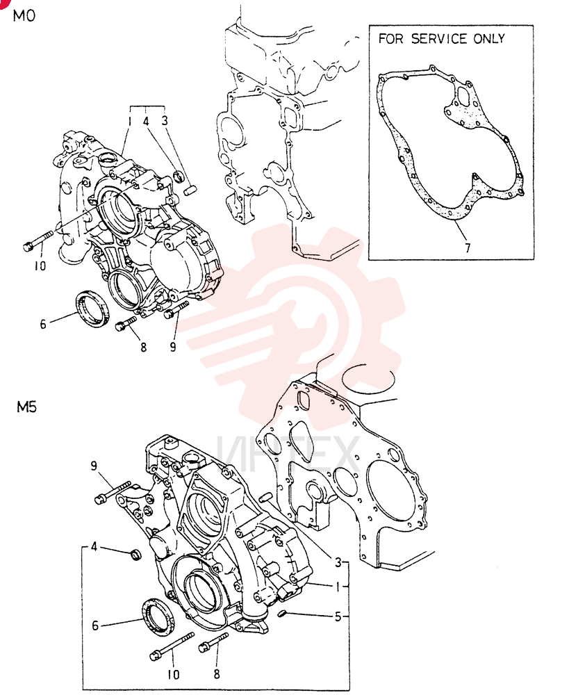 TIMING  GEAR CASE  ASSY, Start Year: 01-JAN-90