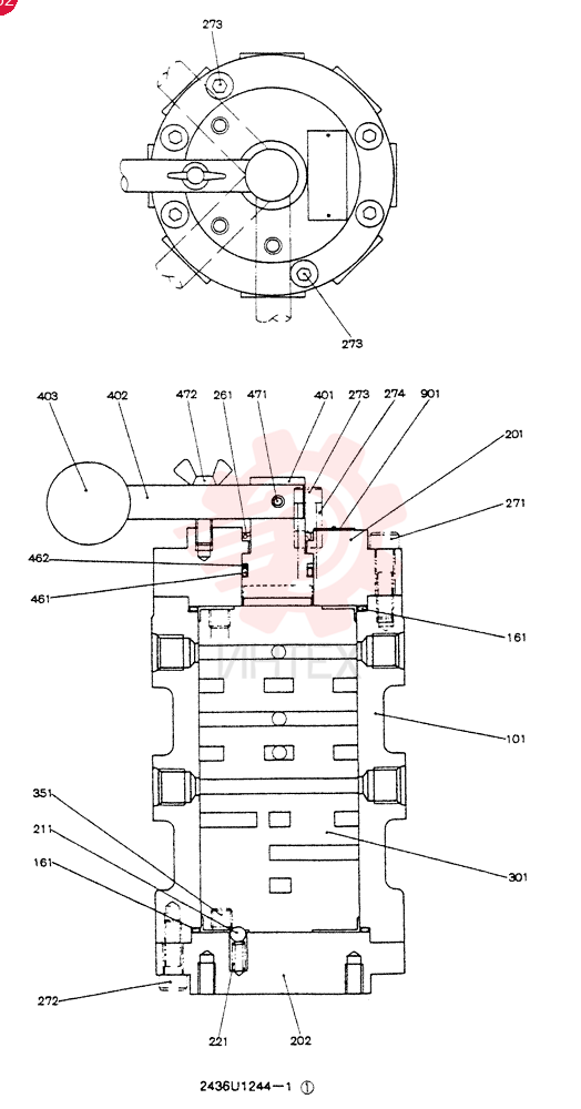 VALVE 2436U1244F1