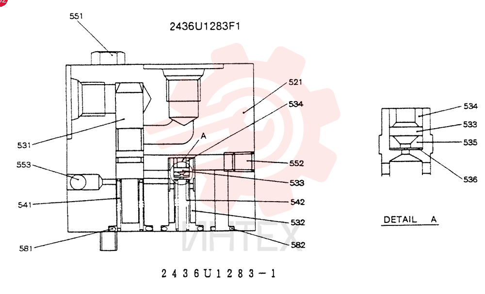 VALVE PRESSURE RELIE 2436U1283F1