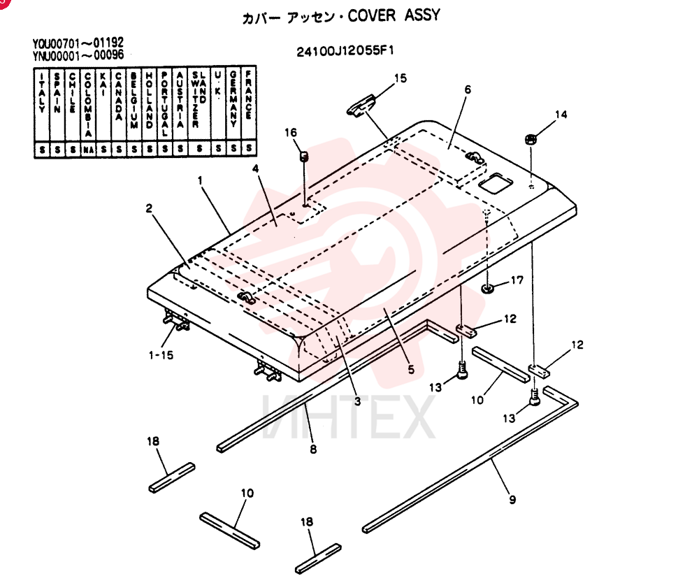COVER 24100J12055F1
