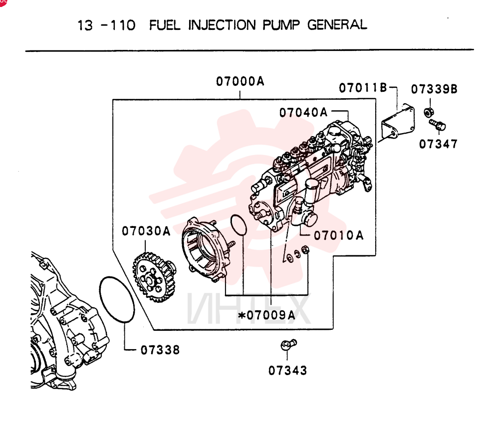FUEL INJECTION PUMP VAME088632
