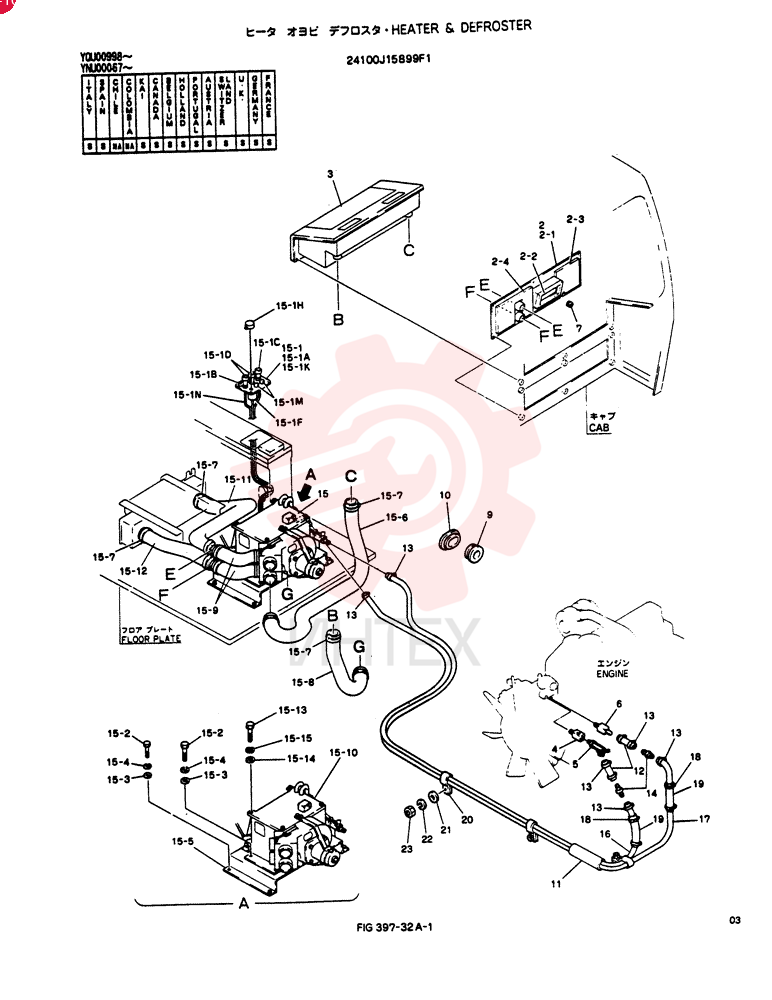 HEATER & DEFROSTER 24100J15899F1