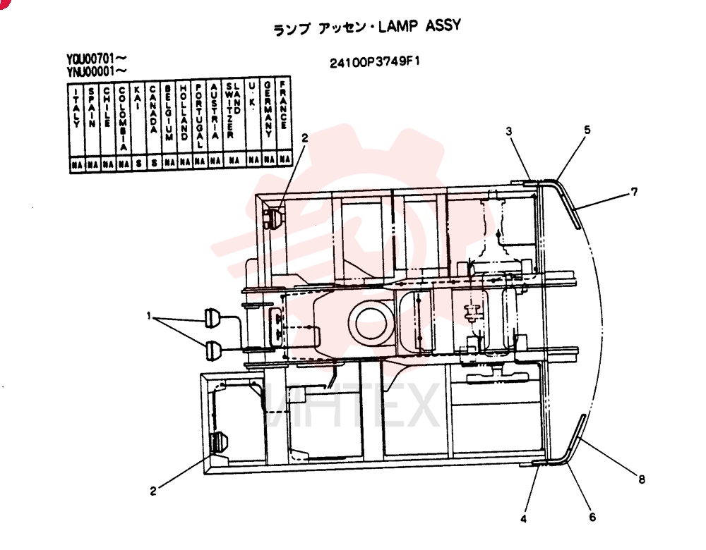 LAMP ASSY 24100P3749F1