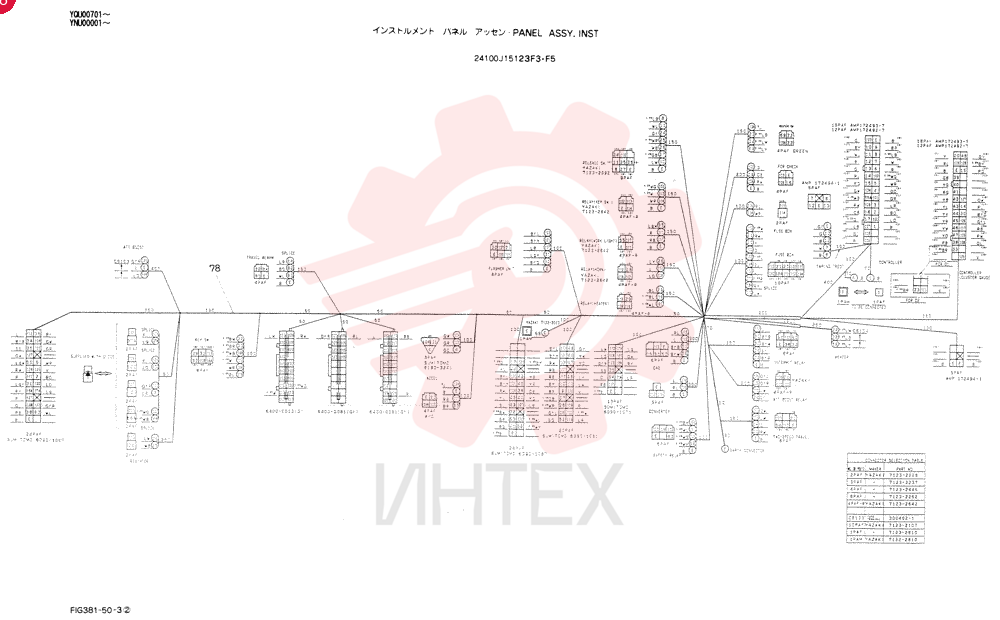 PANEL ASSY, INST, APPLICABLE: YQU00701-01026 YNU00001-00000 24100J15123F3 (1)