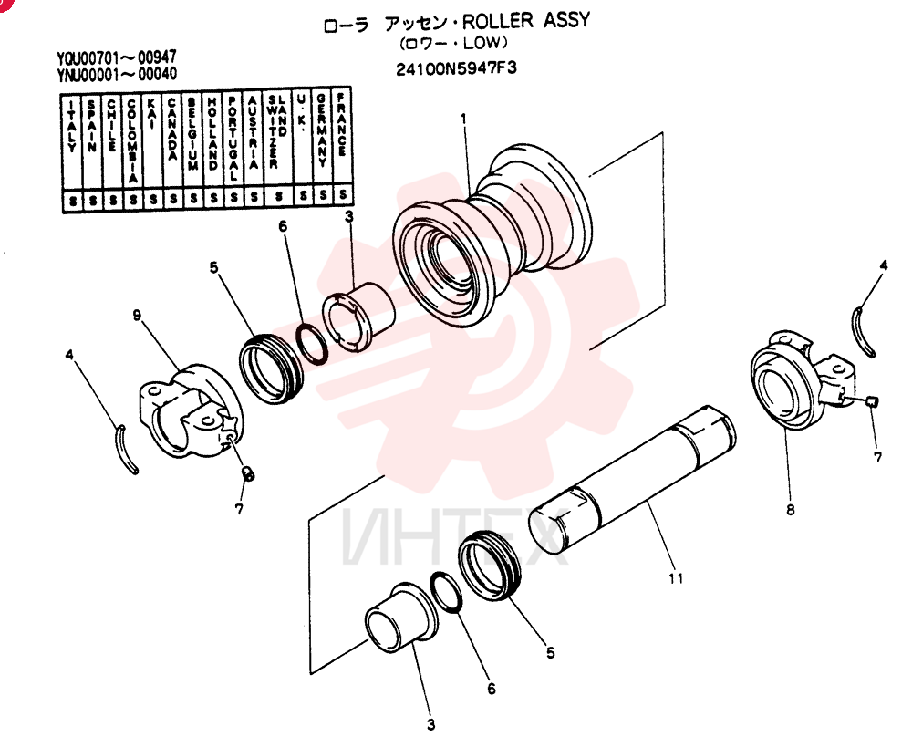 ROLLER 24100N5947F3
