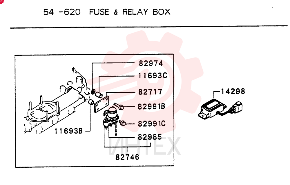 SPACER, INTAKE AIR HEATER INR, FROM-UP TO: 9102.1-, MODEL TYPE: ALL