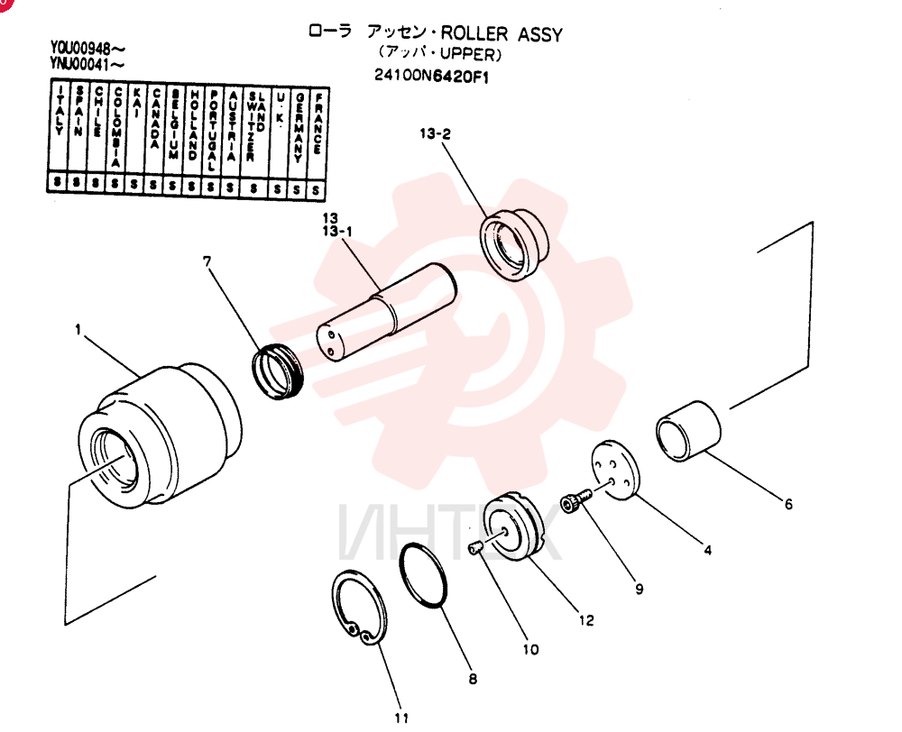 TRACK ROLLER 24100N6420F1