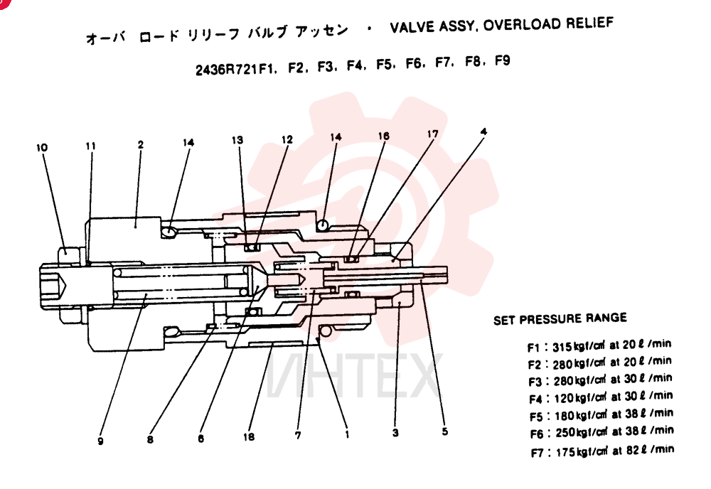 VALVE PRESSURE RELIE 2436R721F1