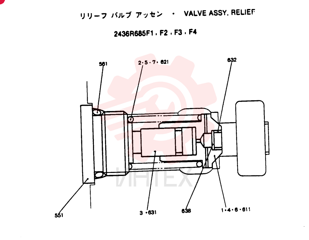 VALVE PRESSURE RELIE 2436R685F1