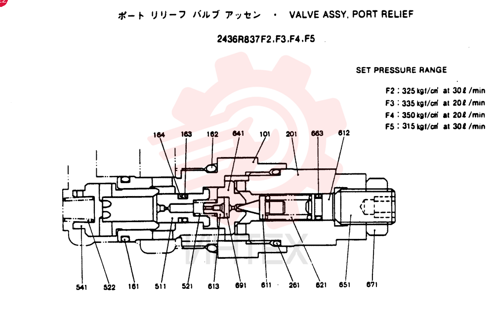 VALVE PRESSURE RELIE 2436R837F2
