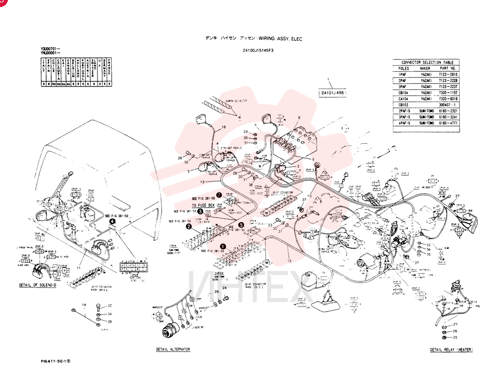 WIRING ASSY, ELEC 24100J15145F3