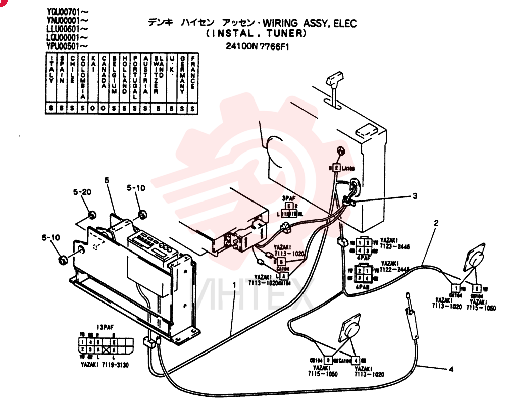 WIRING ASSY, ELEC 24100N7766F1