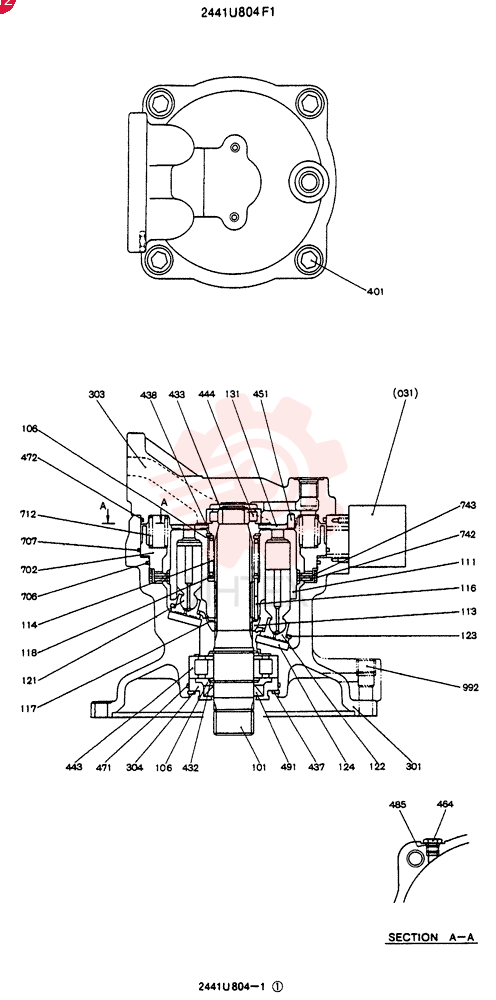 HYDRAULIC MOTOR 2441U804F1