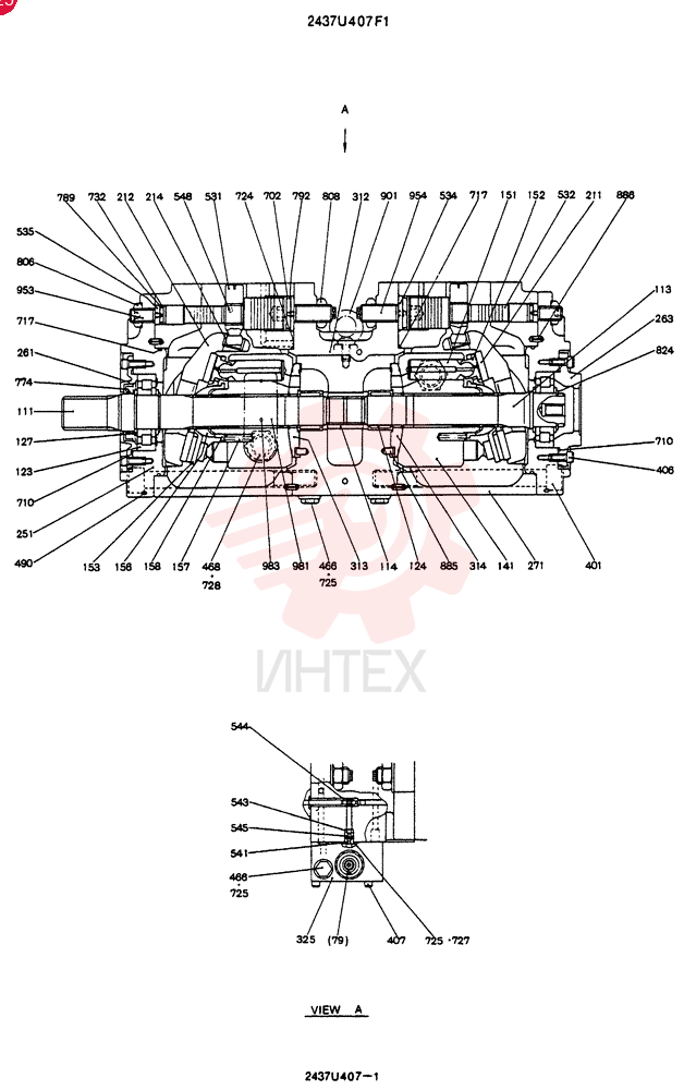 HYDRAULIC PUMP 2437U407F1