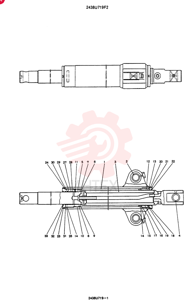 Схема (SK200) - MARK III EXCAVATOR SN YN07922 (1/91-12/99) 2438U719F2