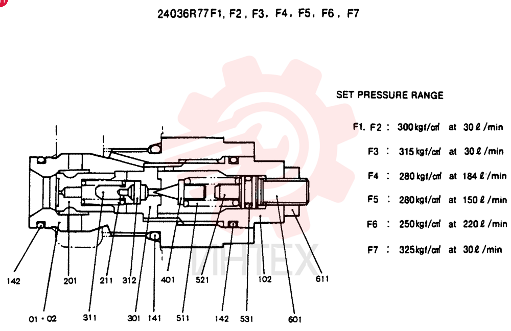 Схема (SK200) - MARK III EXCAVATOR SN YN07922 (1/91-12/99) 24036R77F1