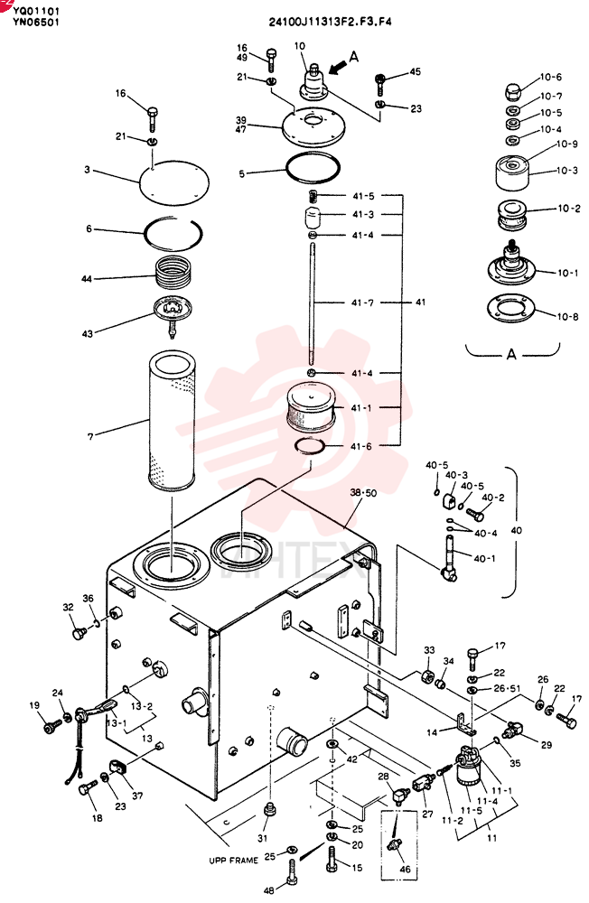 TANK ASSY,HYDR  YQ01101     to  YQ01208