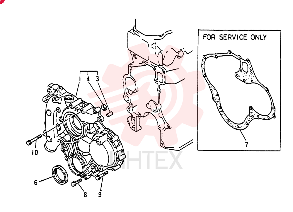 TIMING GEAR  CASE ASSY, Start Serial: 9001-