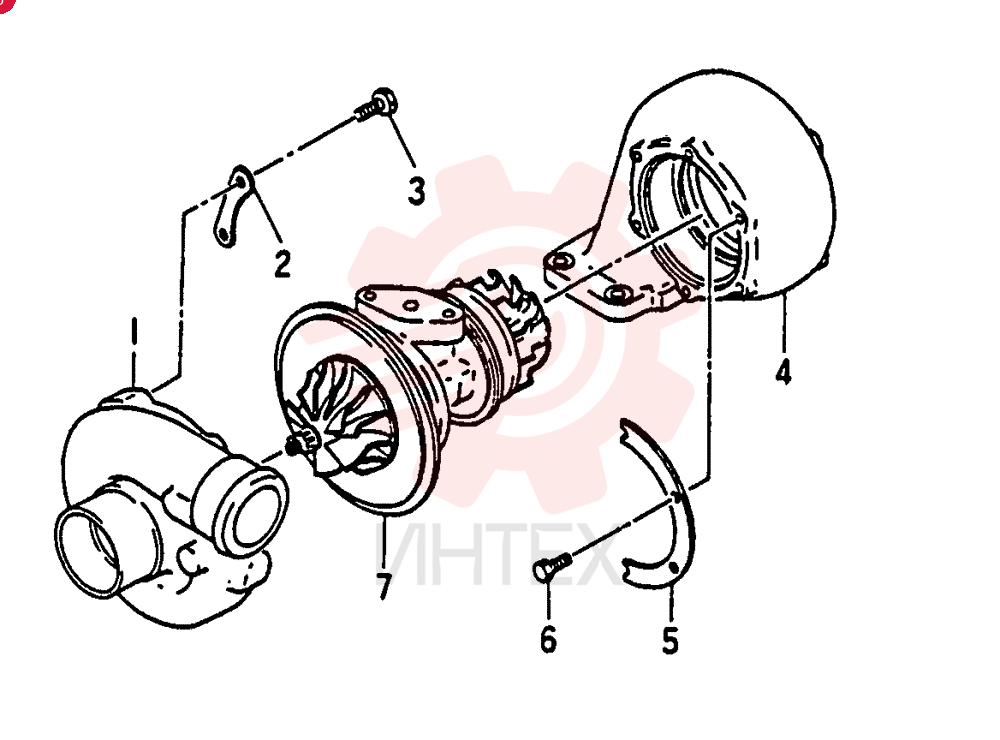 TURBOCHARGER VAME088488 (1)