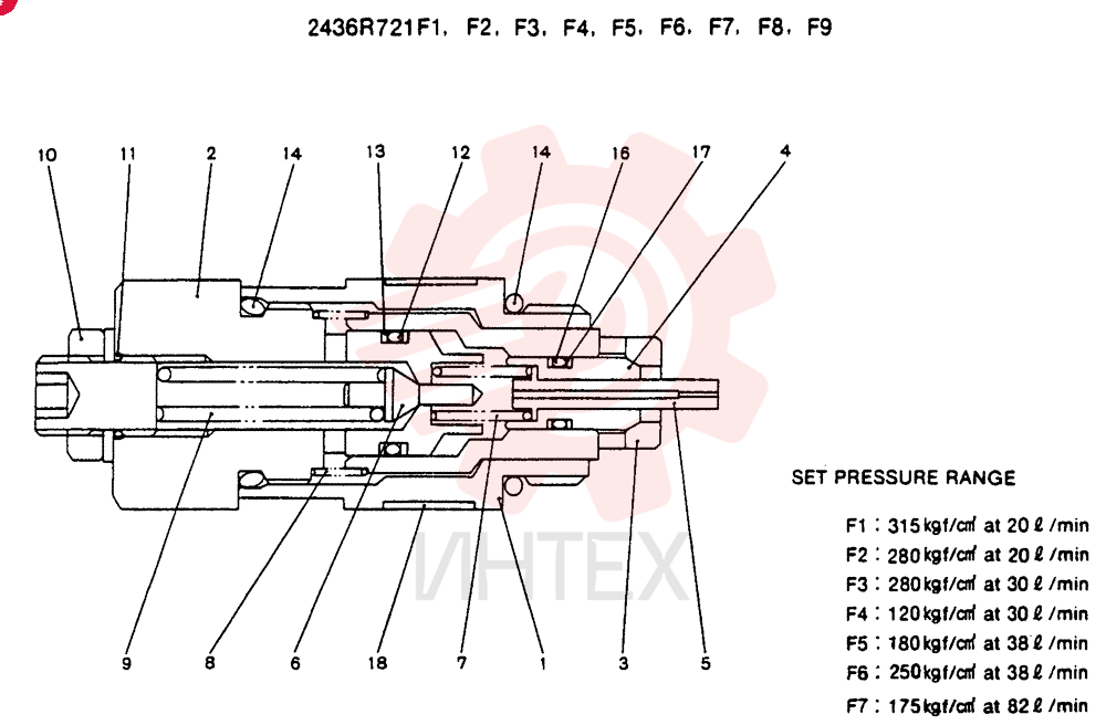 VALVE PRESSURE RELIE 2436R721F1