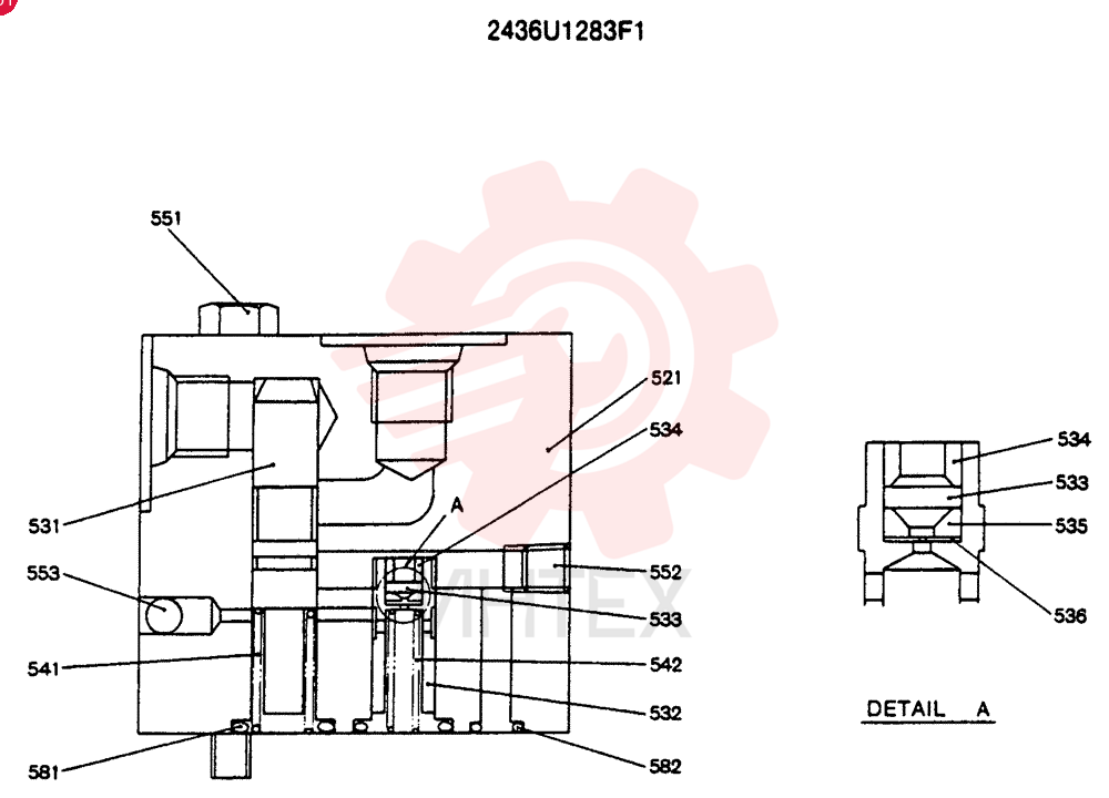 VALVE PRESSURE RELIE 2436U1283F1
