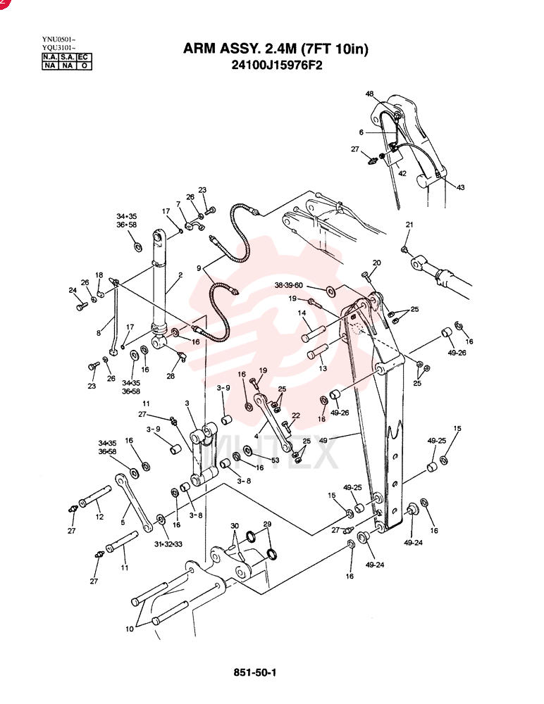 ARM ASSY 2.4M 24100J15976F2