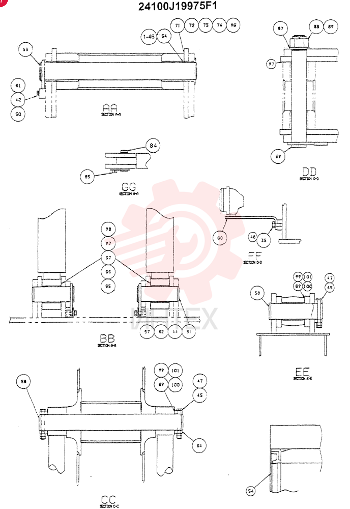 BOOM ASSY 24100J19975F1 (1)