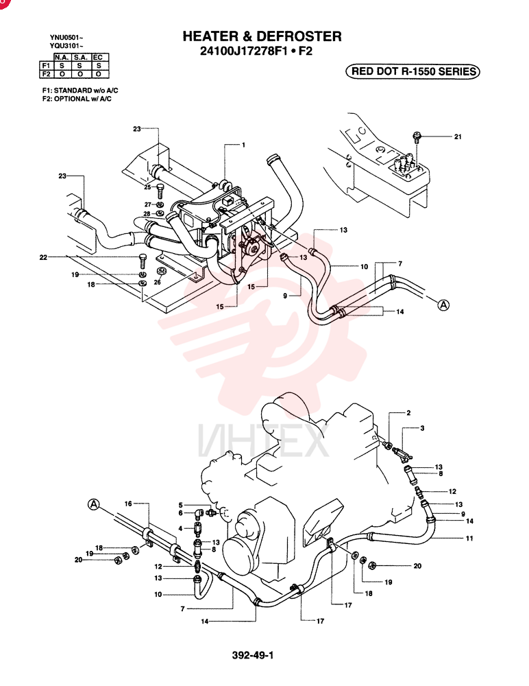 HEATER & DEFROSTER 24100J17278F1