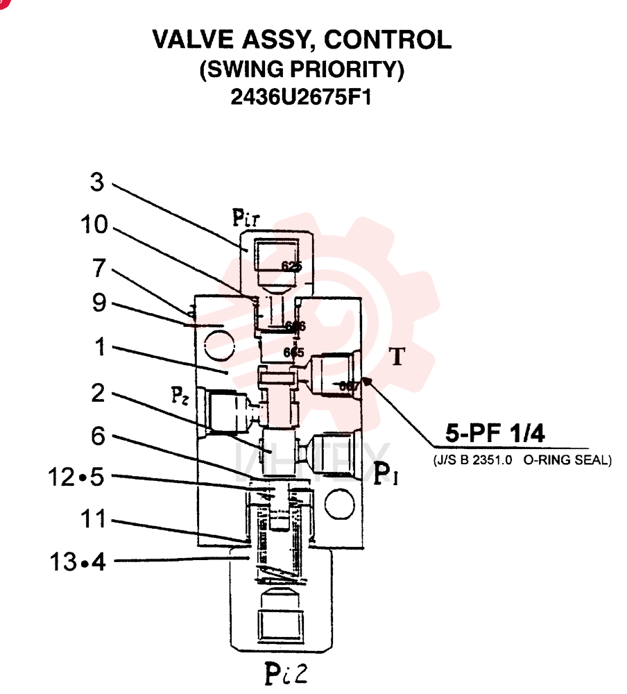 HYDRAULIC VALVE 2436U2675F1