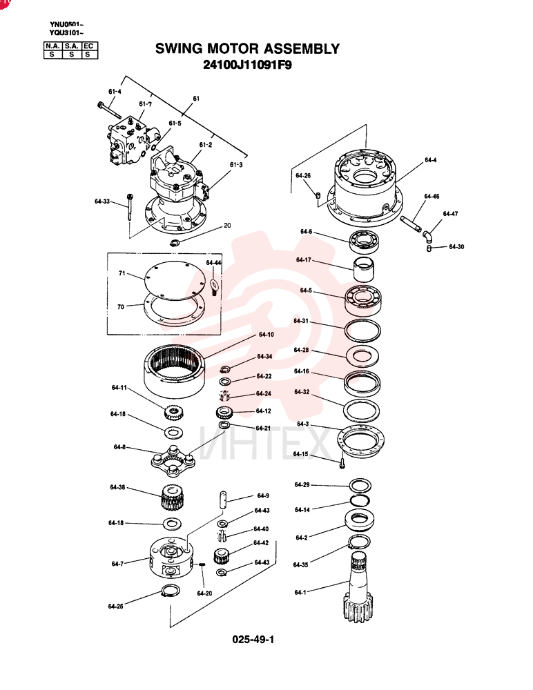 MOTOR ASSY, SWING 24100J11091F11