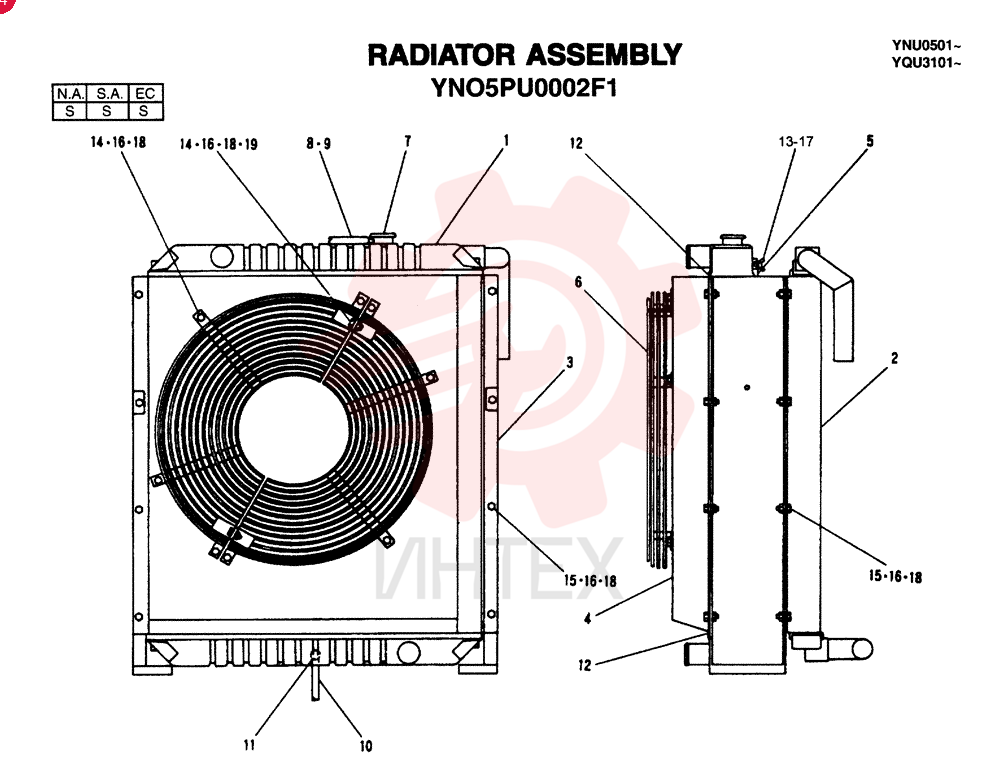 RADIATOR YN05PU0002F1