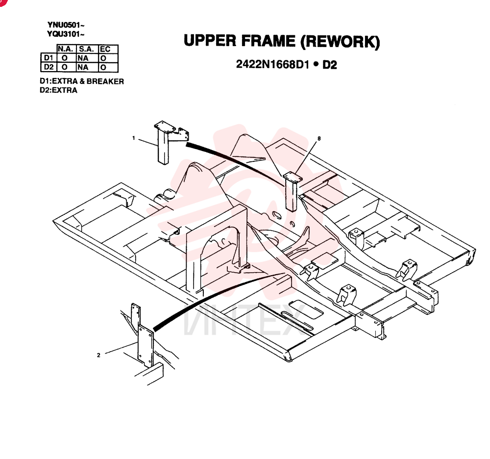 REWORK, FRAME UPPER 2422N1668D1