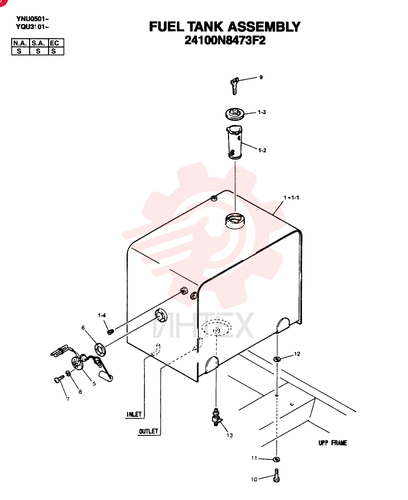 TANK ASSY, FUEL 24100N8473F2