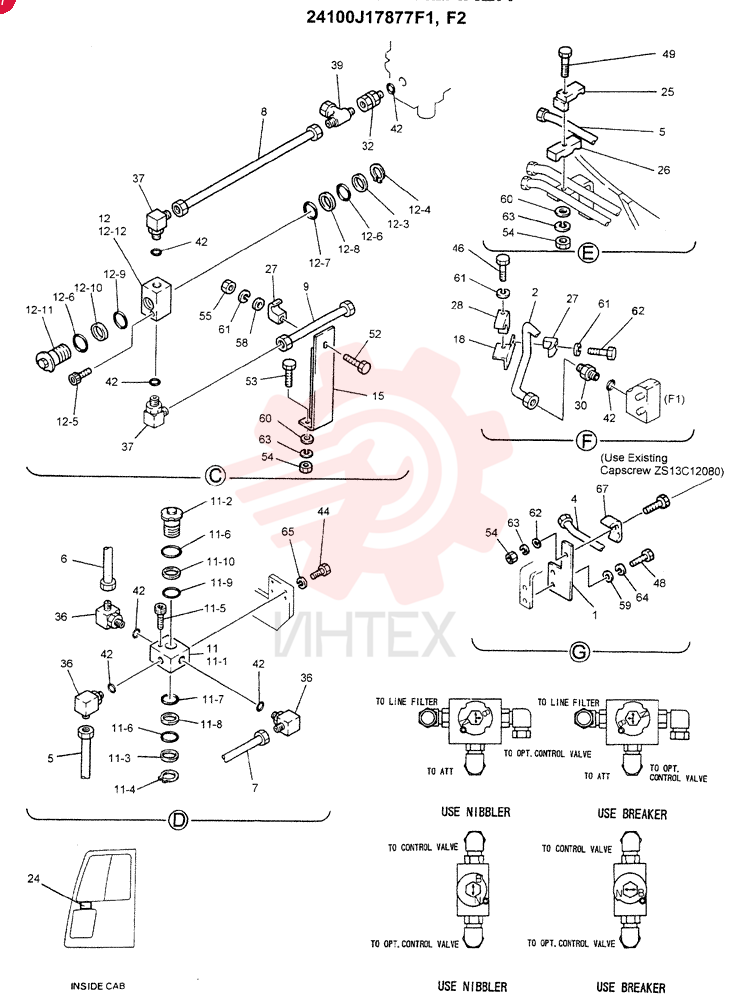 UPPER HYDR LINES, REWORK, NIBBLER & BREAKER 24100J17877F1 (2)