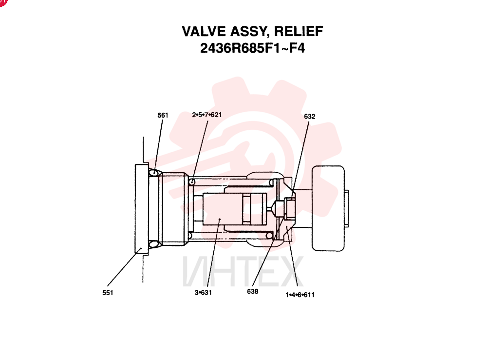 VALVE PRESSURE RELIE 2436R685F1