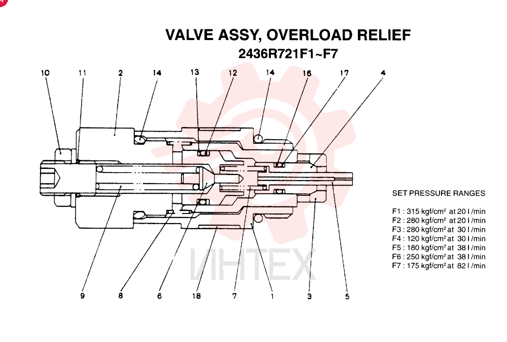 VALVE PRESSURE RELIE 2436R721F1