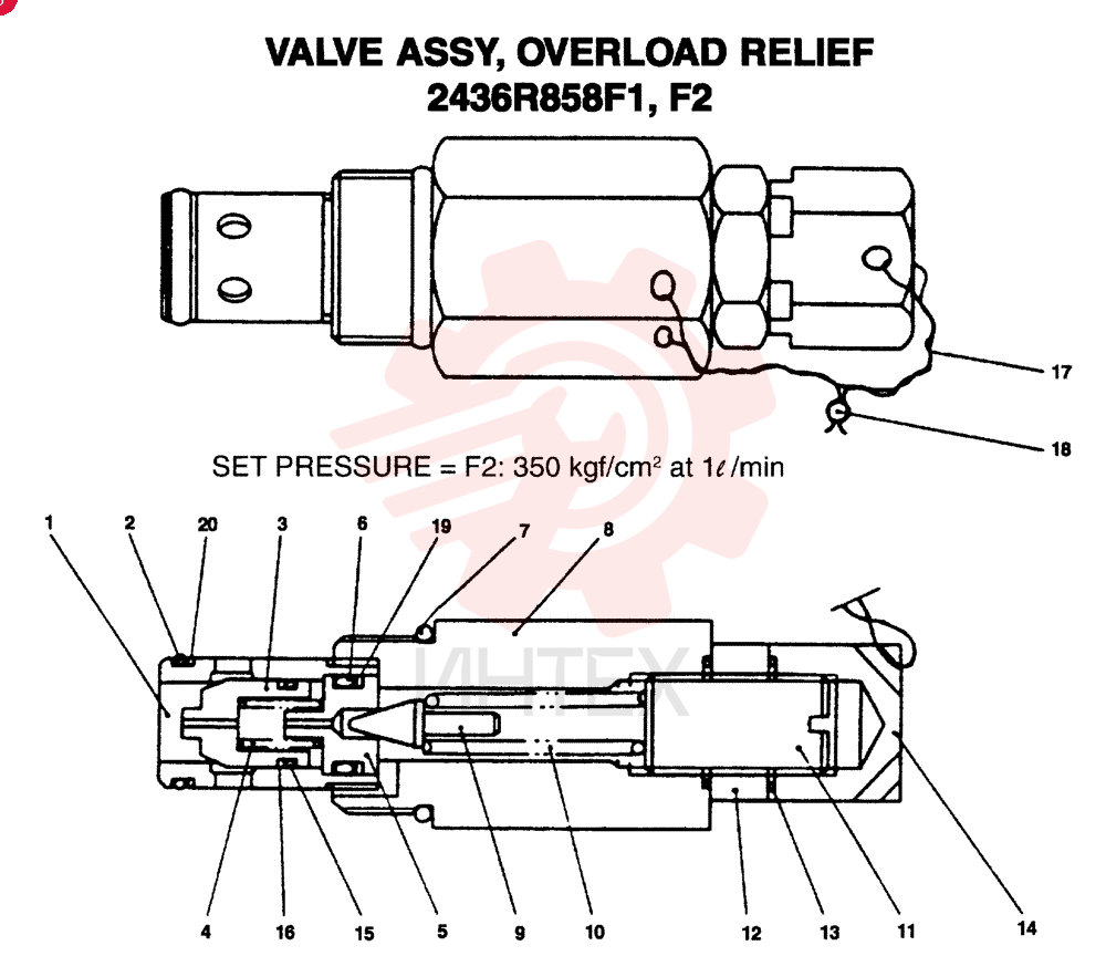 VALVE PRESSURE RELIE 2436R858F1