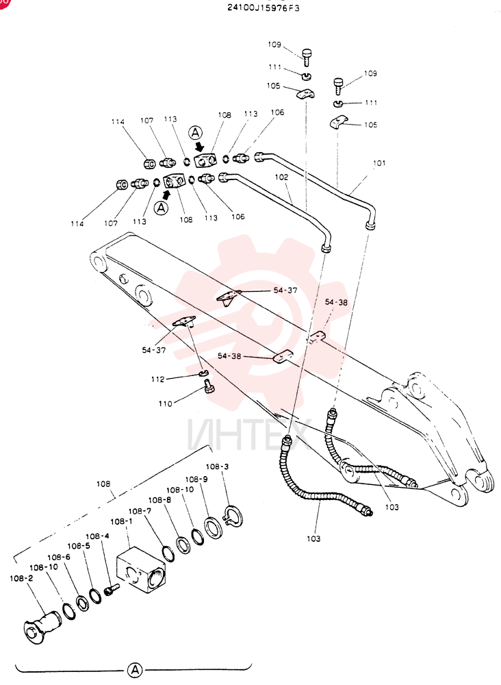 ARM ASSY, 2.4M 24100J15976F3 (1)