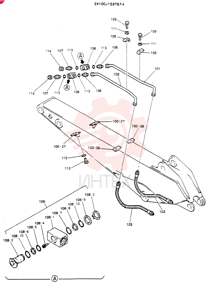 ARM ASSY, 2.4M 24100J15976F4 (1)