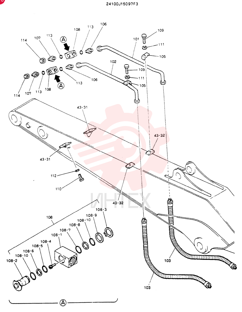 ARM ASSY, 2.94M 24100J15097F3 (1)