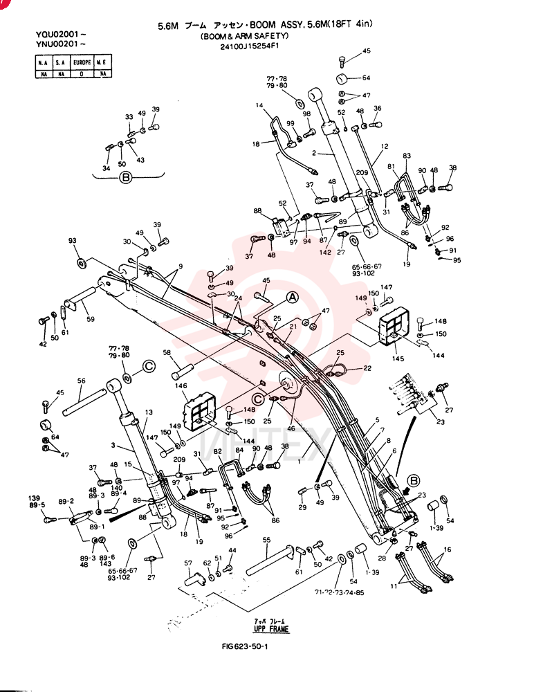 BOOM ASSY, 5.6M 24100J15254F1 (2)